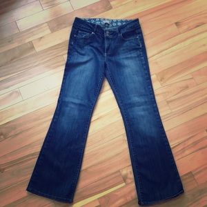 Paige denim “Hidden Hills” high rise boot cut jean
